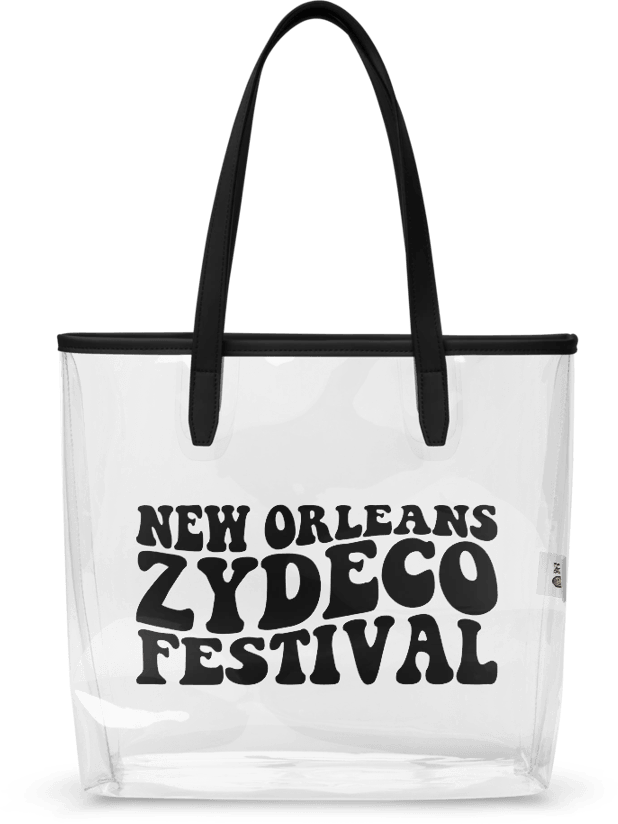Clear New Orleans Zydeco Festival tote bag